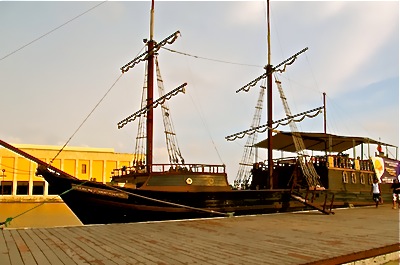 Old Ship in Cartagena Colombia