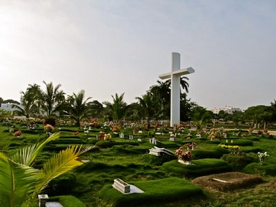 Beautiful Cemetary to the South of Cartagena
