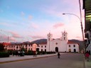 1115 - Chachapoyas Peru plaza and church and sunset.JPG